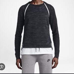 Nike Tech Knit Crew Long Sleeve Black Sweater Women’s